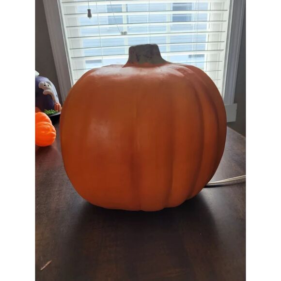 Light Up Kmart Vintage Jack-O-Lantern Hard Foam Material Tested/Works-8"x9" - Picture 3 of 8